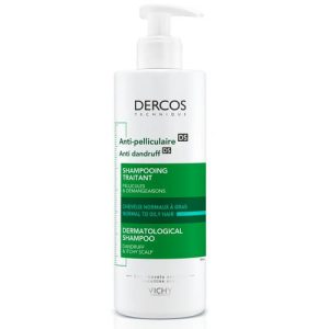 Шампунь Vichy Dercos против перхоти усиленного действия для нормальных и жирных волос 390 мл