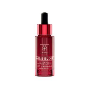 Масло Apivita Wine Elixir восстанавливающее против морщин с полифенолами виноградных косточек 30 мл