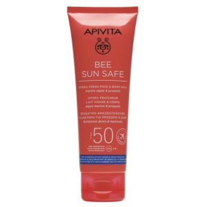 Молочко Apivita Bee Sun Safe солнцезащитное для лица и тела SPF50 200 мл
