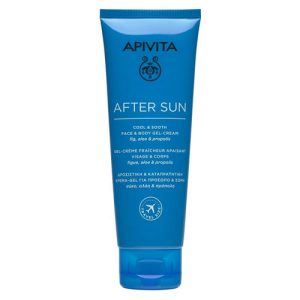 Гель-крем Apivita After Sun для лица и тела после солнца охлаждающий и успокаивающий 200 мл