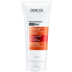 Маска Vichy Dercos Kera-Solutions восстанавливающая 2-минутная с комплексом Про-Кератин для реконструкции 200 мл