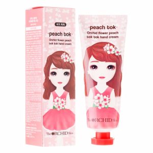 THE ORCHID SKIN ORCHID FLOWER PEACH TOK TOK HAND CREAM (60ml), Увлажняющий крем для рук с экстрактом персика (60мл)