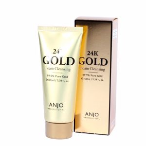 ANJO 24K GOLD FOAM CLEANSING (180ml), Пенка для умывания с 24K золотом (180мл)