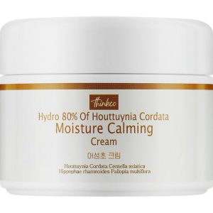 Thinkco Hydro 80% of Houttuynia Cordate Moisture Calming Cream - Увлажняющий крем для лица с экстрактом хауттюйнии