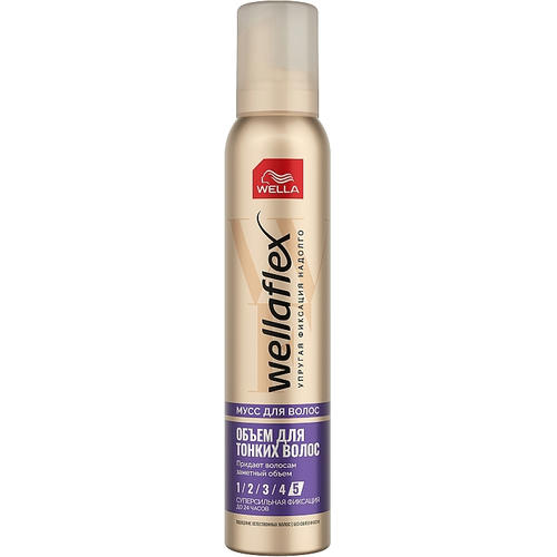 Wella Wellaflex Мусс для волос "Объем для тонких волос" суперсильная фиксация
