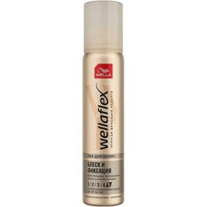 Wella Wellaflex Shiny Hold Лак для волос супер-сильной фиксации Блеск и Фиксация