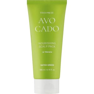 Rated Green Cold Brew Avocado Nourishing Scalp Pack (туба), Питательная маска для кожи головы с маслом авокадо и экстрактом банана