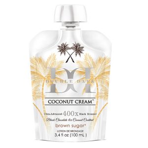 Крем для солярия с ультра темными бронзантами - Tan Incorporated Double Dark Black Chocolate Coconut Cream 400X (дой-пак)