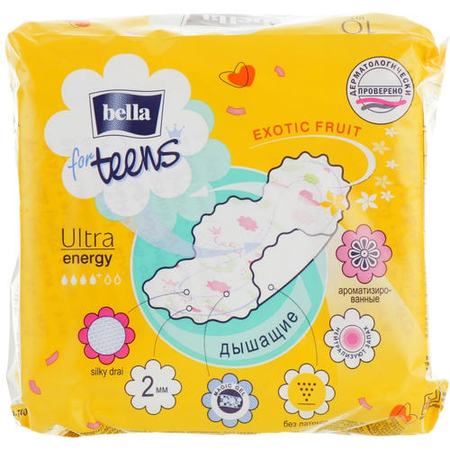 Bella, Прокладки For Teens Ultra Energy, 10шт — изображение 2