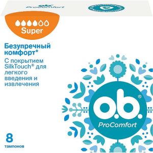 o.b. Pro Comfort, Тампоны Super, 8 шт