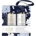 Набор, Grace Cole The Luxury Bathing Peony Peach And Raspberry (b/wash/100ml + b/cr/100ml + sponge/1pc)