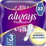 Always Platinum Protection +Extra Comfort Day&Night, Гигиенические прокладки, размер 3, 22 шт