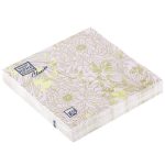 Салфетки 33*33, 3сл, 20шт Bouquet Home Collection Classic "Золотые цветы на сиреневом"
