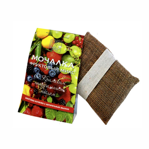 Крымская Линия Джутовая мочалка «Фруктовый Микс» 100 гр.