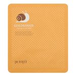 Petitfee Маска гидрогелевая с золотом и муцином улитки - Gold&snail hydrogel mask, 30г