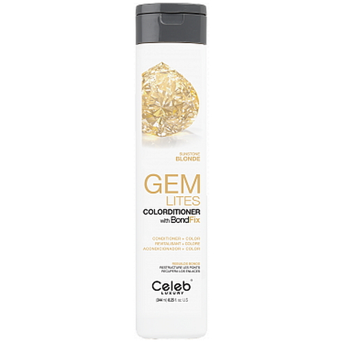 CELEB LUXURY, Кондиционер тонирующий корректирующий цвет Gem Lites Colorditioner солнечный бриллиант, 244 мл
