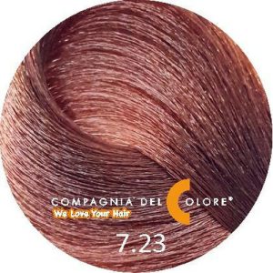COMPAGNIA DEL COLORE, Стойкая низкоаммиачная краска для волос 7/23, 100 мл