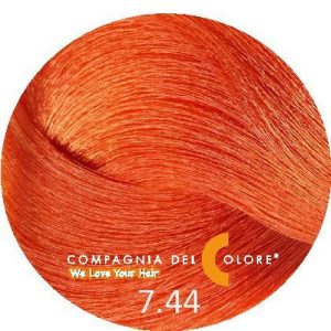 COMPAGNIA DEL COLORE, Стойкая низкоаммиачная краска для волос 7.44, 100 мл