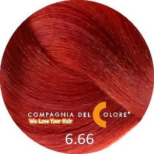 COMPAGNIA DEL COLORE, Стойкая низкоаммиачная краска для волос 6/66, 100 мл