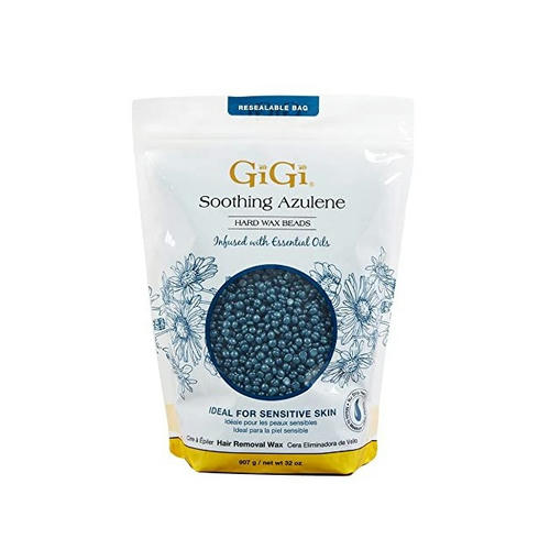 GIGI, Азуленовый воск в гранулах для чувствительной кожи Soothing Azulene Wax Beads, 907 гр