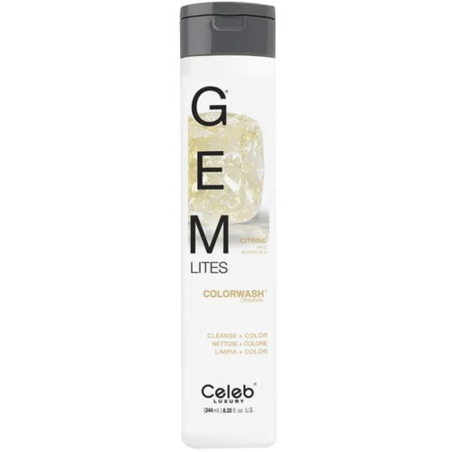 CELEB LUXURY, Шампунь для яркости цвета Gem Lites Colorwash цитрин, 244 мл