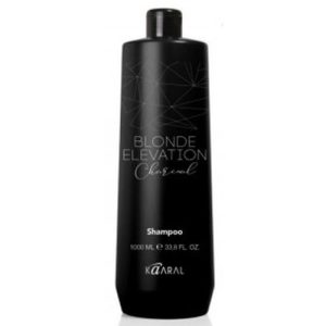 KAARAL, Черный угольный тонирующий шампунь для волос Blonde Elevation Charcoal Shampoo, 1000 мл
