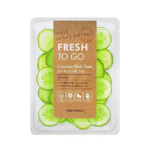 TONYMOLY, Освежающая тканевая маска для лица с экстрактом огурца Fresh To Go, 22 гр