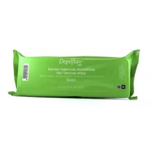 DEPILFLAX, Бумага в полосках Белая 7,5*23 см, 100 шт