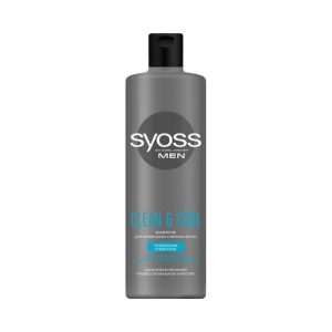 Мужской шампунь для волос Syoss Clean&Cool для нормальных и жирных волос 450мл