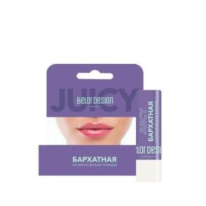 Гигиеническая помада для губ BelorDesign Juicy "Бархатная" 4,4г