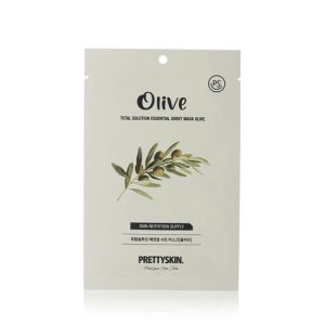 Маска для лица против несовершенств кожи Prettyskin "Olive" с экстрактом листьев оливкового дерева 23г
