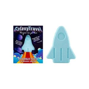 Шипучая соль для ванн Laboratory Katrin Galaxy Travel с пеной и цветными вставками 130г
