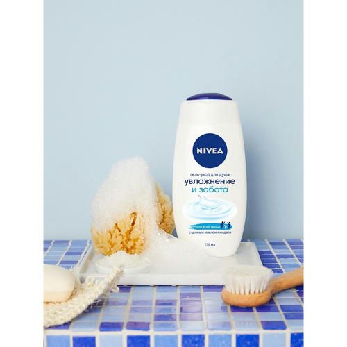 Крем - гель Nivea для душа "Нежное увлажнение" с ценным маслом миндаля 250мл — изображение 5