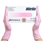 Перчатки нитрил Nitrile XS розовые