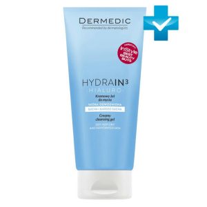Дермедик Гель-крем для умывания Гидреин 3 Гиалуро Creamy Cleansing Gel, 200 мл (Dermedic, Hydrain3)