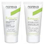 Норева Набор Эксфолиак: крем Акномега 200, 30 мл + крем Глобал 6, 30 мл (Noreva, Exfoliac)