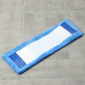 Насадка для плоской швабры Доляна 55x18,5 см, микрофибра, цвет синий