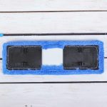 Насадка для плоской швабры с отжимом Доляна 35,5x11,5 см, микрофибра, цвет синий