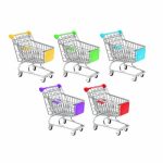 VETTA Тележка для мелочей, Супермаркет мини, металл, 12х11х8см