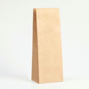Пакет крафт бумажный, фасовочный, прямоугольное дно, 12 х 8 х 33 см, 50 г/м2 - 100 шт.
